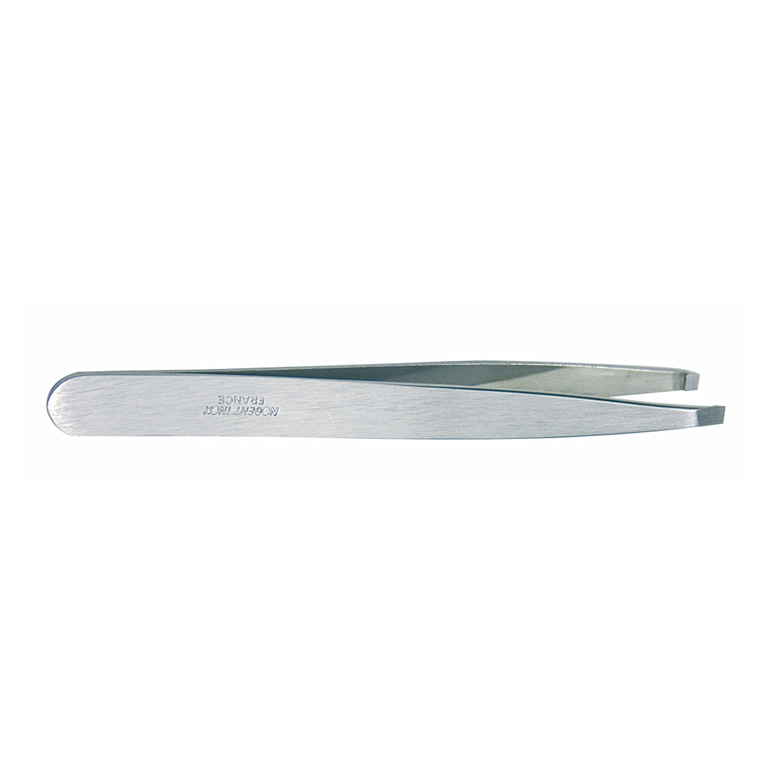 Pince à épiler satinée mors carrés